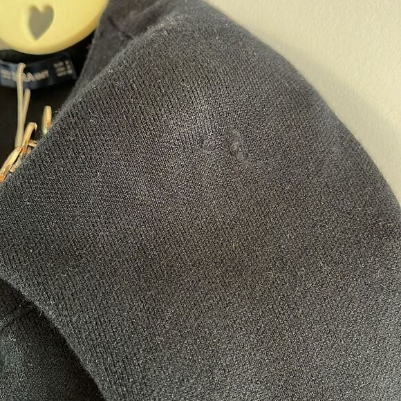 ZARA The Knitwear Collection Black Long Sleeve Buttoned Flounce Dress || SZ S - Picture 14 of 14